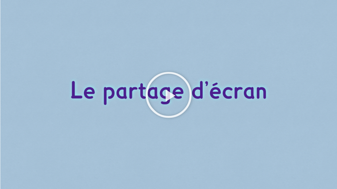 Partage d'écran